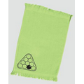 T-100 Fingertip Fringed Towel 11x18 Lime- (Printed)